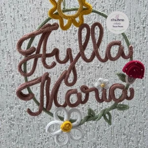 Porta Maternidade Jardim Encantado Tricotin - Artesanato e Personalizados