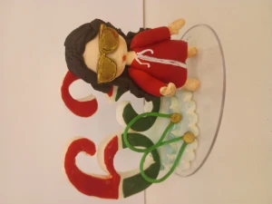 Tipo de bolo personalizado em biscuit - Artesanato e Personalizados