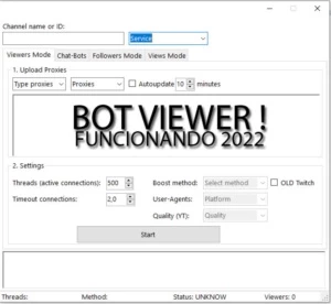 BOT VIEWER AD TWITCH PROXIES - Softwares and Licenses