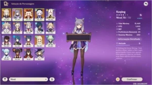 Conta genshim impact AR 42 - Genshin Impact