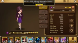 conta (dark Neostone Agent) + 2 nat 5 - Summoners War