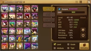 #311 Cadiz Woosa Taranys MoLong Velajuel - Summoners War