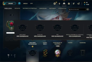 Conta Unranked com 36 Champs e 9 Skins + 2 Fragmentos - League of Legends LOL