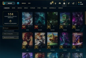 Conta Unranked com 36 Champs e 9 Skins + 2 Fragmentos - League of Legends LOL