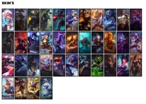 Conta ouro 1 com 48 Champs e 38 Skins - League of Legends LOL