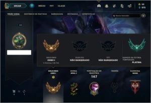 Conta ouro 1 com 48 Champs e 38 Skins - League of Legends LOL