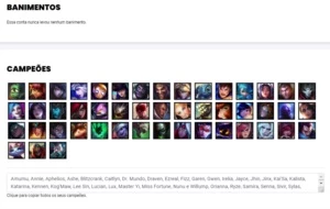 Conta ouro 1 com 48 Champs e 38 Skins - League of Legends LOL