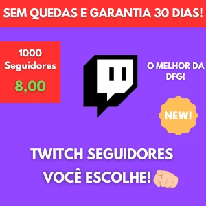 Twitch Seguidores - 🟢ONLINE - Redes Sociais