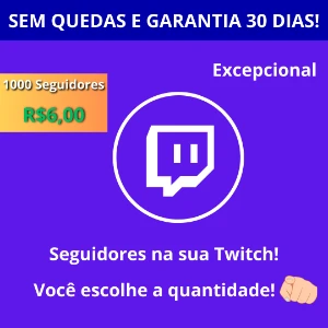 Twitch Seguidores - 🟢ONLINE - Social Media