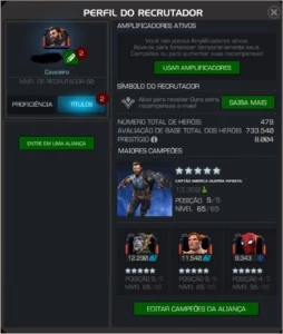 Conta Marvel Torneio de Campões (Cavaleiro, Nível 60) - Outros