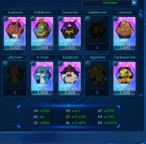 Conta 4SSS+ 4SSS ChipXros/Jog/AuraPerma/Muito Seal - Digimon Masters Online DMO