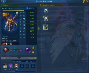 Conta 4SSS+ 4SSS ChipXros/Jog/AuraPerma/Muito Seal - Digimon Masters Online DMO