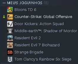 Conta CSGO com prime e mais 9 jogos - Steam