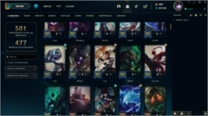 Conta Full champ com 474 skins, excelente. Leia - League of Legends LOL