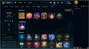 Conta Full champ com 474 skins, excelente. Leia - League of Legends LOL