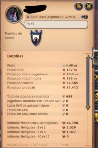 Conta Albion - Bruxo - Albion Online