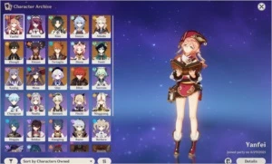 SUPER WHALE ACCOUNT 28 PERSONAGENS - Genshin Impact