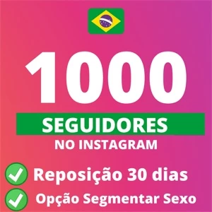 1000 mil seguidores Brasileiros - Redes Sociais