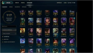 CONTA DE LOL BRONZE III+35 CAMPEÕES+9 SKINS/LENDÁRIA E RARA - League of Legends