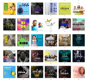 Pack Canva Criativo para Célula Gospel - 80 Artes Editáveis - Serviços Digitais