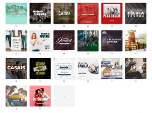 Pack Canva Criativo para Célula Gospel - 80 Artes Editáveis - Serviços Digitais