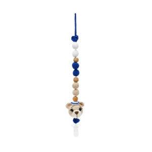 Prendedor Chupeta Urso Marinheiro Amigurumi - Artesanato e Personalizados