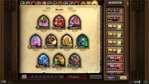 Vendo conta Hearthstone (146 lendárias+37 heróis adicionais) - Blizzard