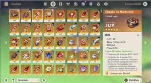 CONTA TOP GENSHIN IMPACT HUTAO + HOMA MAX - Grand Fantasia GF