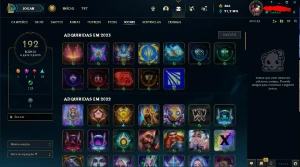 163 Skins Lvl 374 - League of Legends LOL