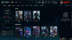 163 Skins Lvl 374 - League of Legends LOL