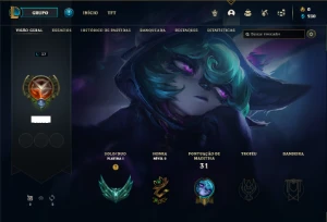 Platina 1 sem email confirmado. + espólios. - League of Legends LOL