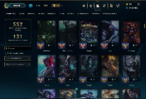 Ouro 2 com TODOS os Champs e 74 Skins ( TOP / JG / MID ) - League of Legends LOL