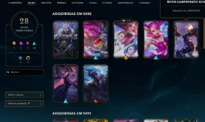 Conta LOL lvl 30 smurf com Zed Prestigio e Riven campeonato - League of Legends