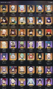 Conta Genshin AR 60 | 41 Personagens T5 | 16 Armas T5 - Genshin Impact