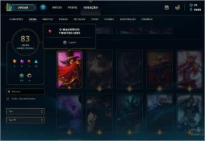 Conta Diamante 2 | Todos Champs | 4 Skins Vitoriosas - League of Legends LOL