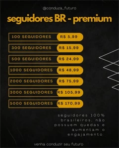 seguidores no Instagram! 1k por R$15,99 - Redes Sociais