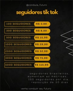 seguidores no Instagram! 1k por R$15,99 - Redes Sociais