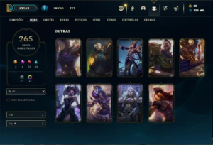 Conta prata 2 com TODOS os champs e 265 Skins ( MAIN ADC ) - League of Legends LOL