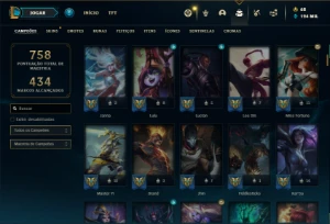 Conta prata 2 com TODOS os champs e 265 Skins ( MAIN ADC ) - League of Legends LOL