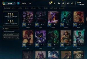 Conta prata 2 com TODOS os champs e 265 Skins ( MAIN ADC ) - League of Legends LOL