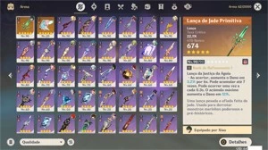 AR57 Serv. America Pitty 45 com Benção da Lua - Genshin Impact