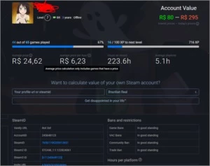 conta steam barata