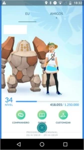 Conta de Pokemon Go . 100% segura. - Pokémon