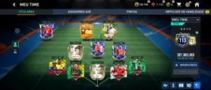 Vendo conta de FIFA MOBILE Ger 113 , 72 de entrosamento