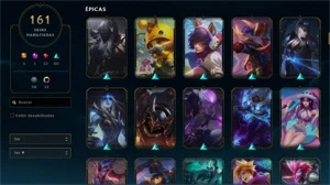 Conta 161 skins, gold 3 - League of Legends LOL