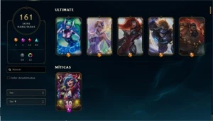 Conta 161 skins, gold 3 - League of Legends LOL