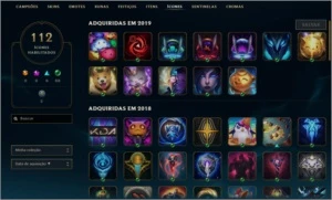 CONTA LVL 159 | 65 SKINS | 132 CHAMPS | OURO 2 - League of Legends LOL