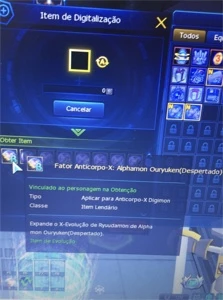 Conta LADMO digimon Masters online Alphamon AOA beta - Outros