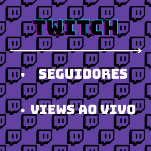 Pacote P/ Crescimento TWITCH - Viewers Online/Seguidores - Redes Sociais