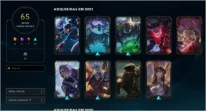 CONTA LOL LV 150 PRATA 2 65 SKINS +680 REAIS GASTOS EM SKINS - League of Legends